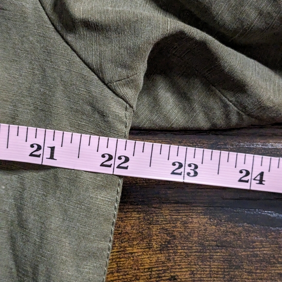 Peter Nygard Size 16 Army Green Belted Jacket - Picture 3 of 5